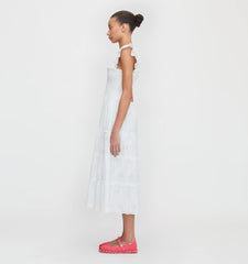 Couturebud The Ellie Nap Dress - White Trellis Broderie