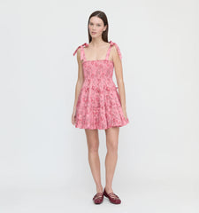 Couturebud The Ribbon Charlotte Nap Dress - Pink Pimlico Floral