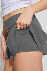 Flared Solid Skater Skirt