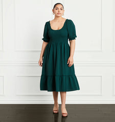 Couturebud The Louisa Nap Dress - Botanical Garden Crepe