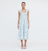 Couturebud The Ellie Nap Dress - Pond Floral Poplin