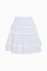 Colella Striped Stretch Knit Skirt