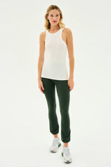 Kiki Rib Tank Full Length - White