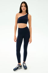 Josie Airweight One Shoulder Bra - Indigo/White