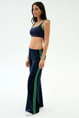 Heritage Velour Pant - Indigo/Grass