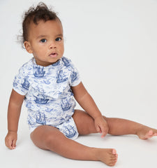 CouturebudThe Bandana Bib - Navy Mariner's Toile