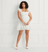 Couturebud The Lace Elizabeth Nap Dress - White Lace