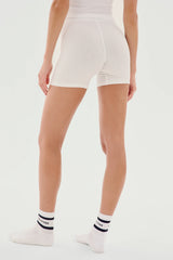 Theo Rib Short - White