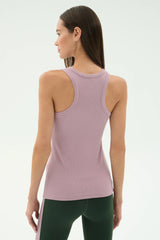 Kiki Rib Tank Full Length - Blush
