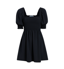 Couturebud The Athena Nap Dress - Black Crepe