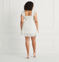 Couturebud The Lace Elizabeth Nap Dress - White Lace