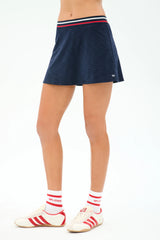 Kaia Active Rib Skort - Heather Indigo