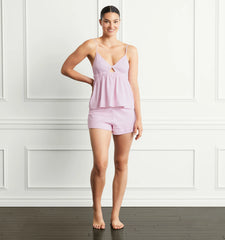 Couturebud The Perri Sleep Tank - Bubblegum Gingham