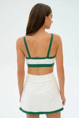 Monah Rigor Bra - White/Arugula