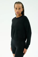 Brooks Fleece Long Sleeve Sweatshirt - Black
