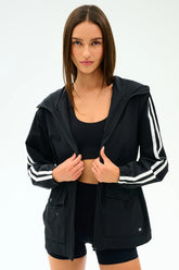 Reggie Water Repellent Jacket - Black/White