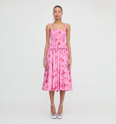 CouturebudThe Seraphina Midi Nap Dress - Pink Sweet Peas