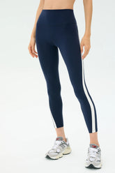 Miles High Waist Rigor 7/8 - Indigo/White