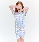 Couturebud The Baby Short Set - White Cisco Trellis