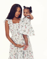 Couturebud The Baby Ellie Nap Dress - Pond Floral Poplin