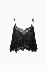 Elysia Silk Lace Crop Top