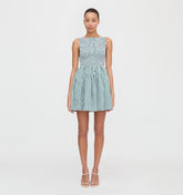 CouturebudThe Cosima Mini Nap Dress - Green Stripe