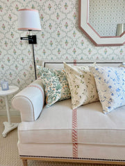 Couturebud The Perry Lumbar Throw Pillowcase - Pastel Trellis