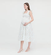 Couturebud The Maternity Ellie Nap Dress - Pastel Trellis
