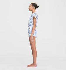 CouturebudThe Nina Pajama Set - Navy Mariner's Toile