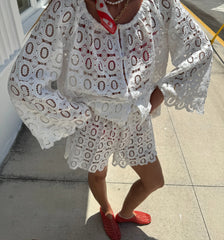 Couturebud The Kaya Short - White Lace