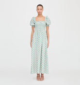 Couturebud The Scarlett Nap Dress - Raspberry Ikat