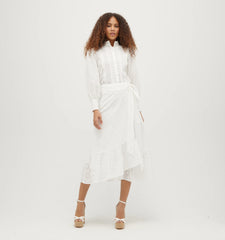 Couturebud The Mirabel Skirt - White Eyelet