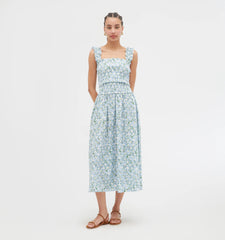 Couturebud The Azalea Nap Top - Blue Basketweave Vine