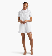 Couturebud The Katherine Nap Dress - White Swiss Dot