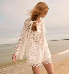 Couturebud The Kaya Short - White Lace