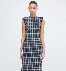 CouturebudThe Sloane Dress - Grecian Check Jersey