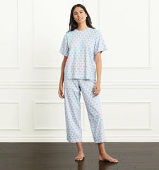 Couturebud The Charlotte Sleep Tee - Floral Stripe