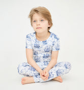 Couturebud The Tiny PJ Set - Navy Mariner's Toile