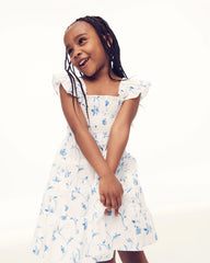 CouturebudThe Tiny Ellie Nap Dress - Blue Botanical