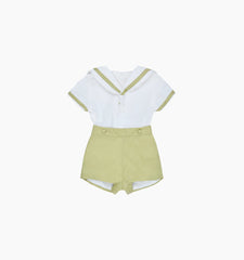 CouturebudThe Hill House x La Coqueta Antonio Baby Boy Set - Pistachio