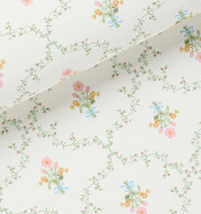 Couturebud Paperweave Wallpaper - Pastel Trellis