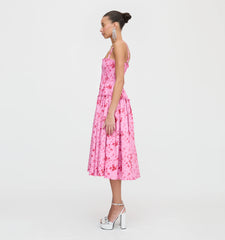 CouturebudThe Seraphina Midi Nap Dress - Pink Sweet Peas