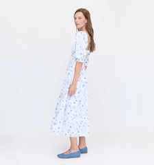 Couturebud The Nesli Nap Dress - Blue Botanical