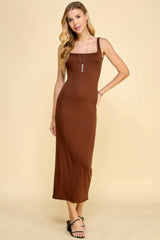 Square Neck Tank Maxi Dress