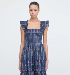 CouturebudThe Ellie Nap Dress - Navy Trailing Fern