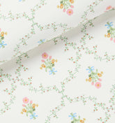 Couturebud Clay Coated Wallpaper - Pastel Trellis