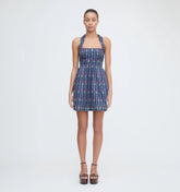 CouturebudThe Fleur Mini Dress - Navy Trailing Fern