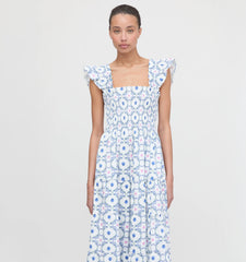 CouturebudThe Ellie Nap Dress - White Cisco Trellis