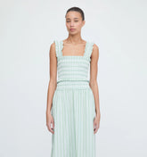 CouturebudThe Azalea Nap Top - Apple Green Stripe