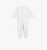 Couturebud The Footie Pajama - Pastel Trellis